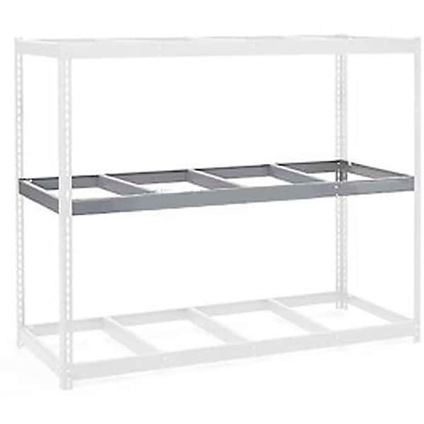 Additional Level For Wide Span Rack 96Wx36D No Deck 1100 Lb Capacity, Gray